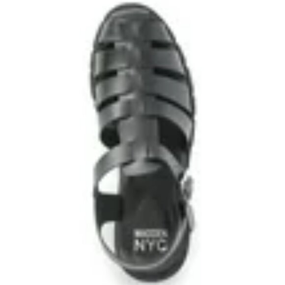 NWT Madden NYC Women's Fisherman Block Heel Sandals – Black, Size 10 (M) - Picture 3 of 5